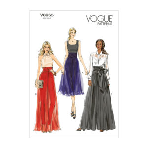 Vogue Schnittmuster V8955 - langer Rock - Hosenrock