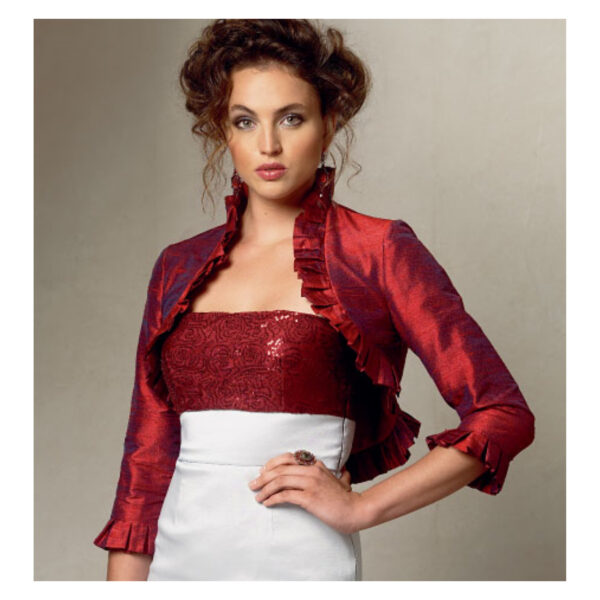 Vogue Schnittmuster V8957 - Bolero - Weste - Festliche Mode – Bild 3