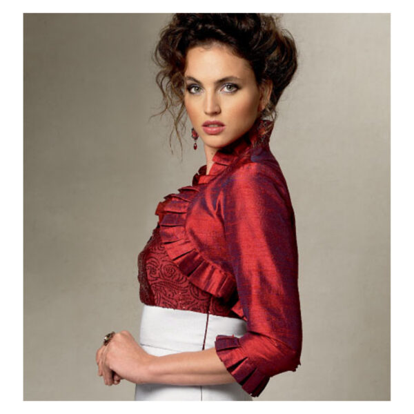 Vogue Schnittmuster V8957 - Bolero - Weste - Festliche Mode – Bild 6