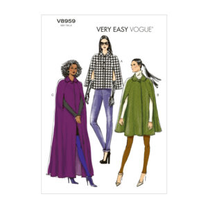 Vogue Schnittmuster V8959 - Cape - Umhang - Poncho