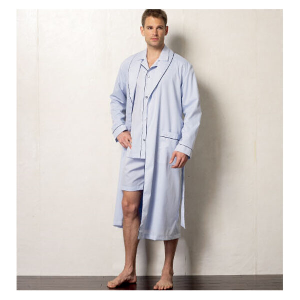 Vogue Schnittmuster V8964 - Herrenschlafanzug - Morgenmantel - Shorty – Bild 2