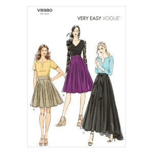 Vogue Schnittmuster V8980 - Rockvariationen - 3 verschiedene Modelle