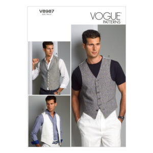 Vogue Schnittmuster V8987 - Herrenweste - in 3 Ausführungen