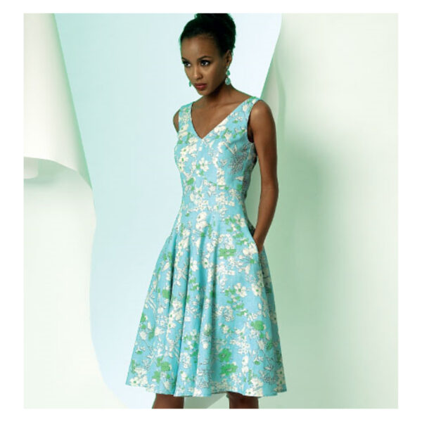 Vogue Schnittmuster V8997 - Kleid - mit zwei Rockvariationen - weit oder schmal – Bild 2