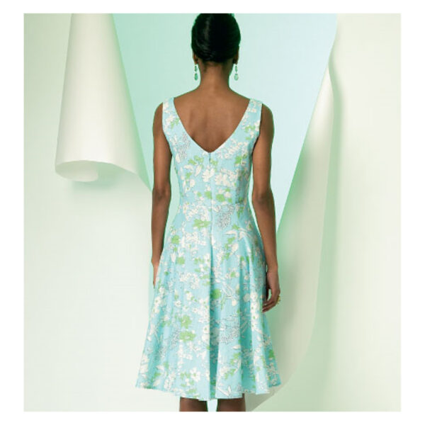 Vogue Schnittmuster V8997 - Kleid - mit zwei Rockvariationen - weit oder schmal – Bild 4