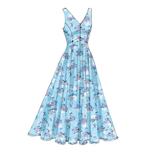 Vogue Schnittmuster V8997 - Kleid - mit zwei Rockvariationen - weit oder schmal – Bild 7