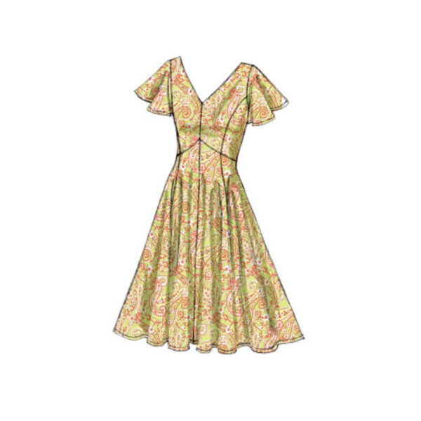 Vogue Schnittmuster V8997 - Kleid - mit zwei Rockvariationen - weit oder schmal – Bild 8
