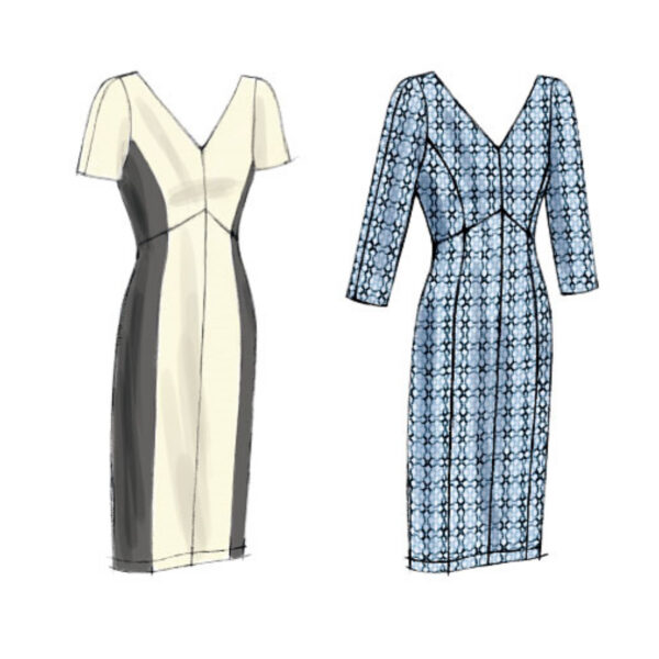 Vogue Schnittmuster V8997 - Kleid - mit zwei Rockvariationen - weit oder schmal – Bild 9