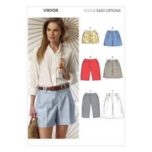 Vogue Schnittmuster V9008 - Hose - kurze Hosen - Bermuda