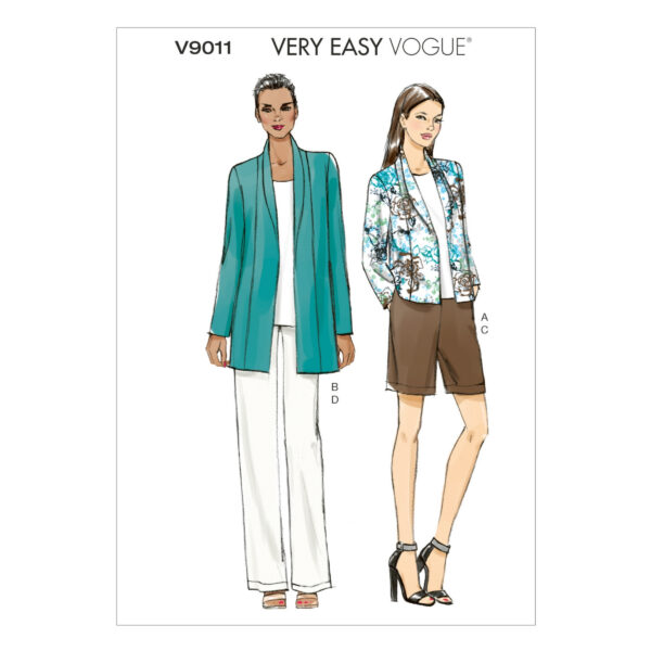 Vogue Schnittmuster V9011 - Jacke - Stickjacke - Cardigan - Hose