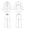 Vogue Schnittmuster V9011 - Jacke - Stickjacke - Cardigan - Hose – Bild 5