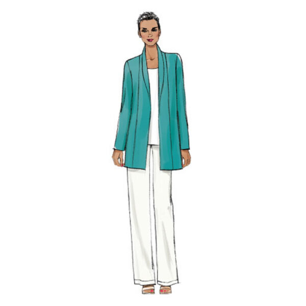 Vogue Schnittmuster V9011 - Jacke - Stickjacke - Cardigan - Hose – Bild 2