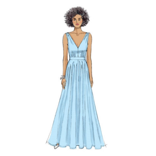 Vogue Schnittmuster V9053 - Kleid - Trägeroberteil - langer Rock – Bild 2