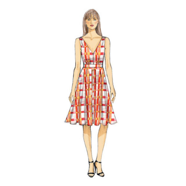 Vogue Schnittmuster V9053 - Kleid - Trägeroberteil - langer Rock – Bild 3