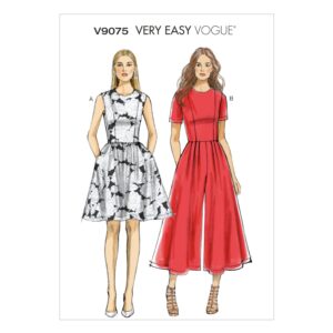 Vogue Schnittmuster V9075 - Kleid - Hosenrock - Overall