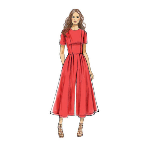 Vogue Schnittmuster V9075 - Kleid - Hosenrock - Overall – Bild 3