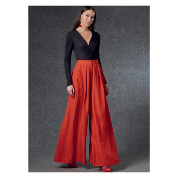 Vogue Schnittmuster V1772 - weite Hose - Hosenrock - 2 Längen – Bild 2