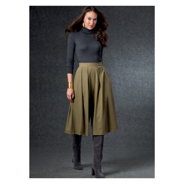 Vogue Schnittmuster V1772 - weite Hose - Hosenrock - 2 Längen – Bild 3