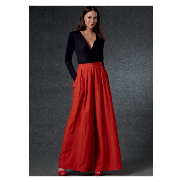 Vogue Schnittmuster V1772 - weite Hose - Hosenrock - 2 Längen – Bild 4