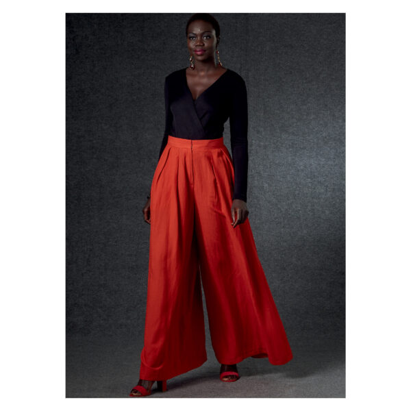 Vogue Schnittmuster V1772 - weite Hose - Hosenrock - 2 Längen – Bild 6
