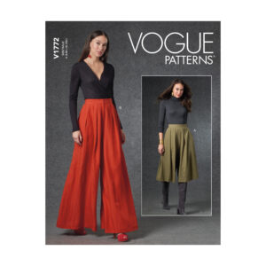 Vogue Schnittmuster V1772 - weite Hose - Hosenrock - 2 Längen