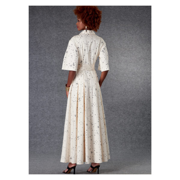 Vogue Schnittmuster V1783 - Kleid - durchgehende Knopfleiste - weiter Arm – Bild 7