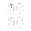 Vogue Schnittmuster V1844 - Minikleid - schlichte Eleganz - aufgesetzte Patte am Ausschnitt – Bild 9