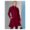 Vogue Schnittmuster V1837 - ausgestellter Mantel - Jacke mit Reverskragen - Schößchen – Bild 2