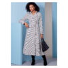 Vogue Schnittmuster V1837 - ausgestellter Mantel - Jacke mit Reverskragen - Schößchen – Bild 3