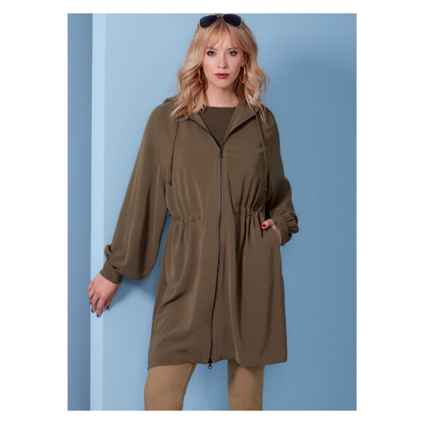 Vogue Schnittmuster V1840 - Kapuzenmantel - Parka - Jacke mit Reißverschluss – Bild 3