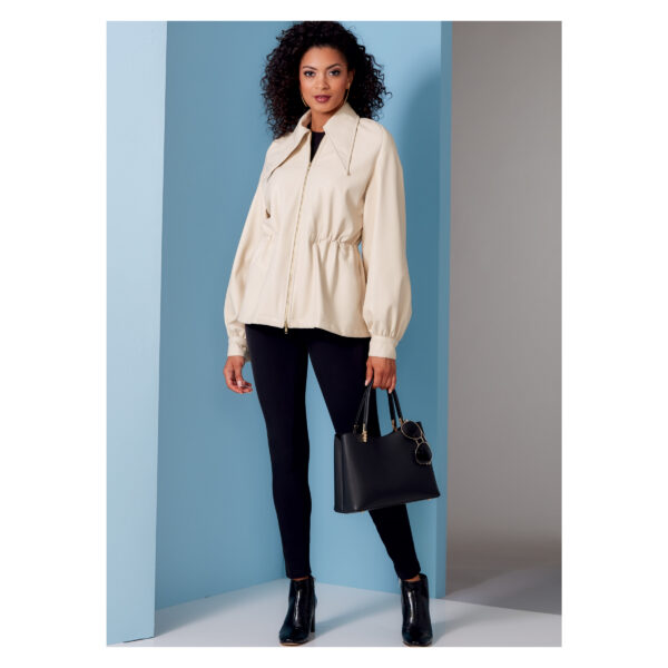 Vogue Schnittmuster V1840 - Kapuzenmantel - Parka - Jacke mit Reißverschluss – Bild 4