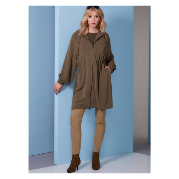 Vogue Schnittmuster V1840 - Kapuzenmantel - Parka - Jacke mit Reißverschluss – Bild 5
