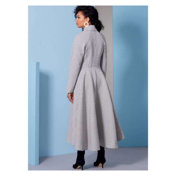 Vogue Schnittmuster V1837 - ausgestellter Mantel - Jacke mit Reverskragen - Schößchen – Bild 6
