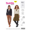 Burda Style Schnittmuster Nr. 6160 - Blazer - Business-Blazer