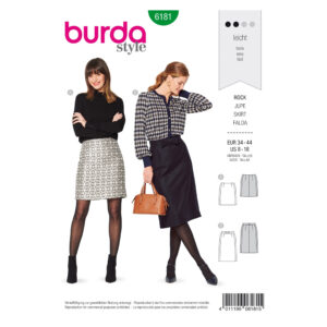 Burda Style Schnittmuster Nr. 6181 - Rock - Dezente Röcke