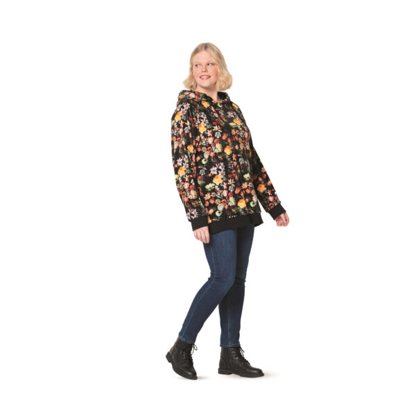 Burda Style Schnittmuster Nr. 6195 - Sweater - Kapuzen-Sweater - Sweater-Kleid – Bild 2