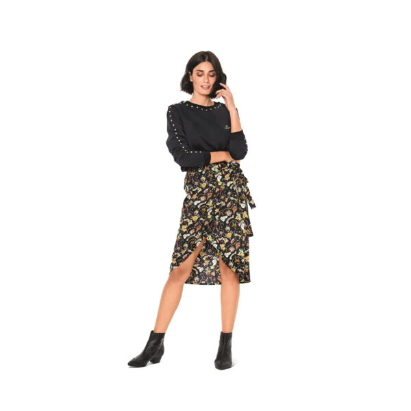 Burda Style Schnittmuster Nr. 6200 - Wickelrock mit Bund und Bindebändern – Bild 2