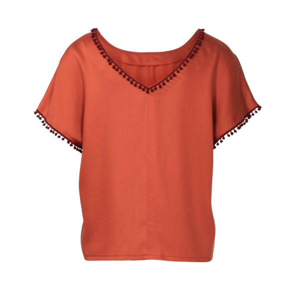 Burda Style Schnittmuster Nr. 6204 - Blusenshirt - überschnittene Schultern – Bild 4