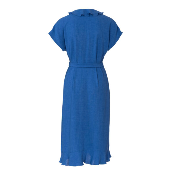 Burda Style Schnittmuster Nr. 6207 - Wickelkleid - Saum - und Ausschnittvolants – Bild 7