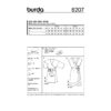 Burda Style Schnittmuster Nr. 6207 - Wickelkleid - Saum - und Ausschnittvolants – Bild 8