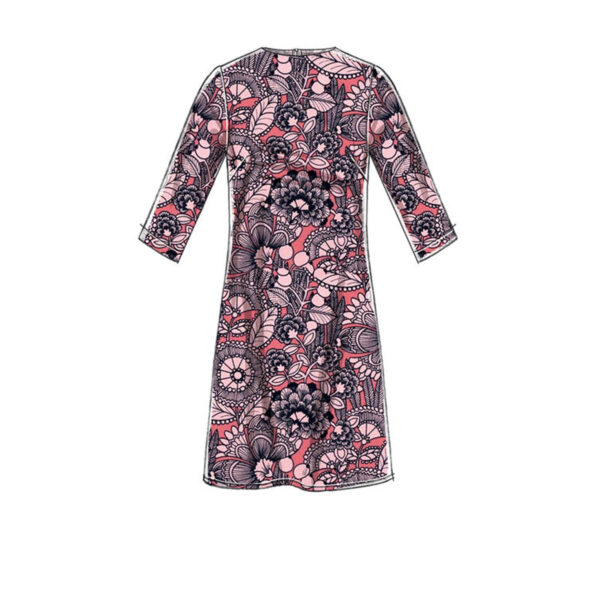 McCalls Schnittmuster M7533 - Kleid - schlicht und einfach - Naht im Rückenteil – Bild 4