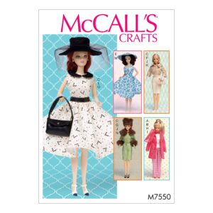 McCalls Schnittmuster M7550 - Puppenkleider - Model - 30cm