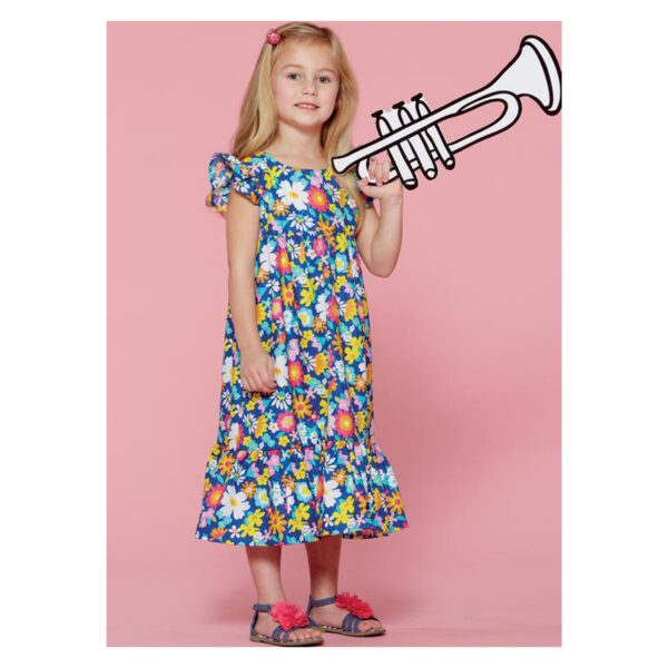 McCalls Schnittmuster M7558 - Kleid - Rüschenkleid - angesetztes Rockteil – Bild 7