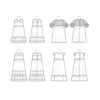 McCalls Schnittmuster M7558 - Kleid - Rüschenkleid - angesetztes Rockteil – Bild 10