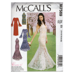 McCalls Schnittmuster M7569 - Kleid - schmaler Rock - angesetzter Volant