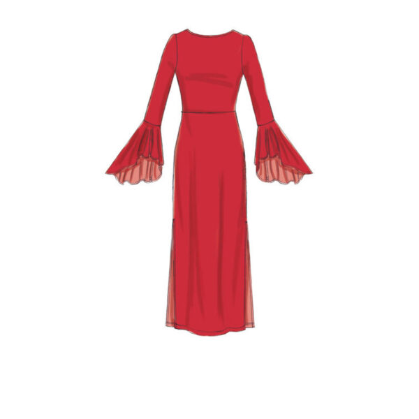 McCalls Schnittmuster M7569 - Kleid - schmaler Rock - angesetzter Volant – Bild 4