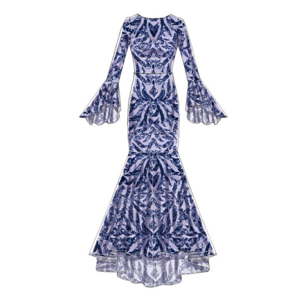 McCalls Schnittmuster M7569 - Kleid - schmaler Rock - angesetzter Volant – Bild 5