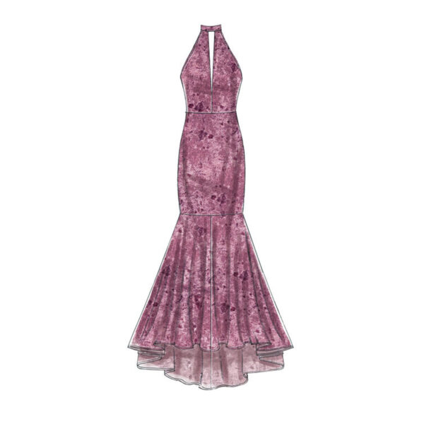 McCalls Schnittmuster M7569 - Kleid - schmaler Rock - angesetzter Volant – Bild 6