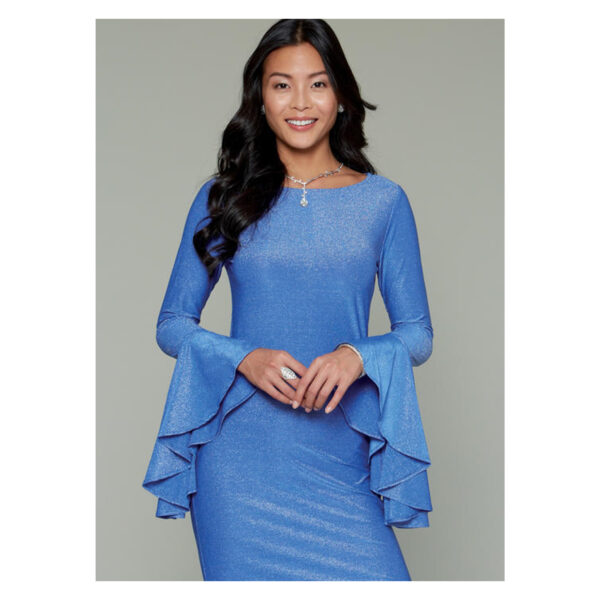 McCalls Schnittmuster M7569 - Kleid - schmaler Rock - angesetzter Volant – Bild 8