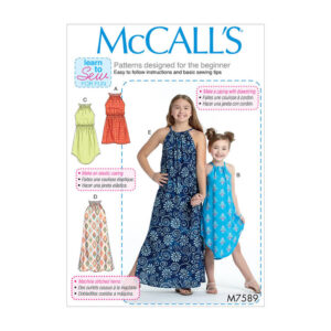 McCalls Schnittmuster M7589 - Kleid - Hängerkleid - Mädchen
